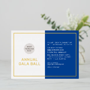 Invitation En Aluminium logo de la société GALA BALL