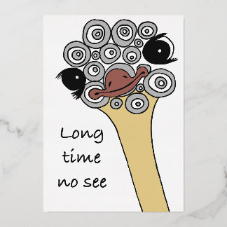 Invitation En Aluminium Long time no see – let’s meet again