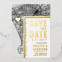 Los Angeles Love Locator | Mariage Save the Date