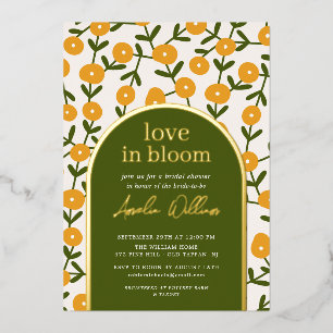 Invitation En Aluminium Love In Bloom Baby Shower de mariage