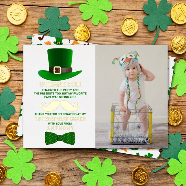 Invitation En Aluminium Lutin Moderne Anniversaire Saint-Patrick Véritable (Créateur téléchargé)