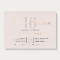 Luxe Elegant Rose Sweet 16
