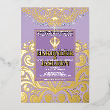 LuxGlitter Lavender Gold Sikh Anand Karaj Mariage