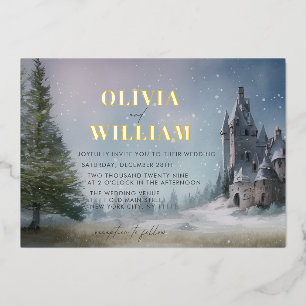 Invitation En Aluminium Magic Castle Fairytale Mariage