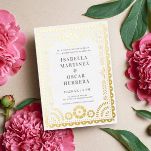 Invitation En Aluminium Magnifique Papel Picado Boda Mariage REAL