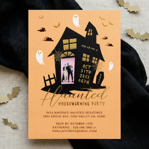 Invitation En Aluminium Maison hantée Halloween Photo Fête de pendaison de