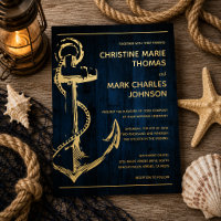 Mariage à l'ancre de bateau en bois de marine