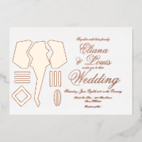 Mariage africain du marquage des éléphants