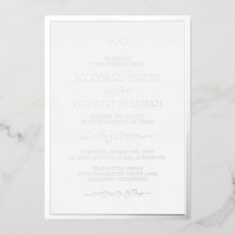 Mariage Argent Monogrammé