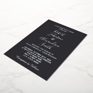Invitation En Aluminium Mariage argenté