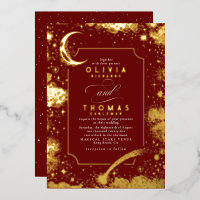 Mariage Boho de nuit étoilé de la lune de croissan