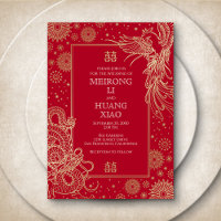 Mariage chinois Dragon Phoenix
