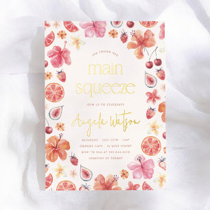 Invitation En Aluminium Mariage Citron Fête de Mariée