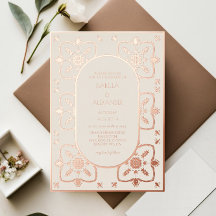Mariage de luxe en carrelage méditerranéen Rose or