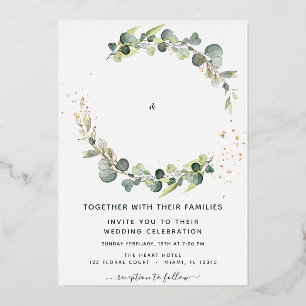 Invitation En Aluminium Mariage de verdure Eucalyptus