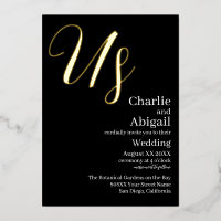 Mariage élégant et moderne des Etats-Unis sur Noir