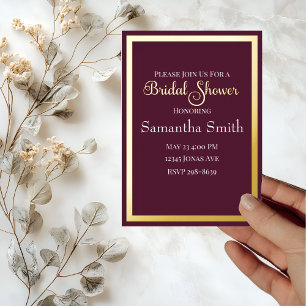 Invitation En Aluminium Mariage élégant moderne Typographie Fête prénuptia