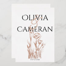 Mariage Fleur sauvage moderne