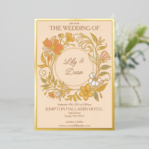 Mariage Floral Art Nouveau Élégant