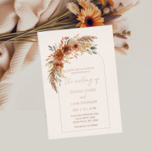 Mariage Floral Automnal Élégant et Moderne en Terr