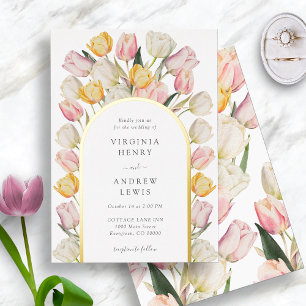 Invitation En Aluminium Mariage floral de printemps