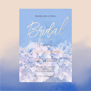 Invitation En Aluminium Mariage floral d'hortensia Shower
