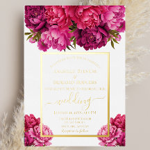 Mariage Floral Élégant aux Pivoines Magenta