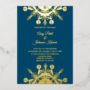 Invitation En Aluminium Mariage indien hindou de Mandala