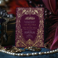 Mariage islamique de prune violette ottomane turc 
