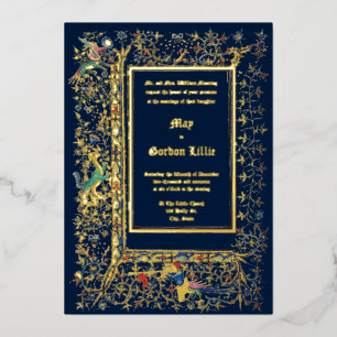 Invitation En Aluminium Mariage lumineux vers 1415