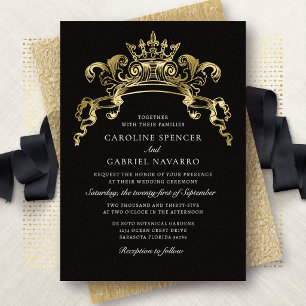 Invitation En Aluminium Mariage Médiéval Conte de Fées Royal