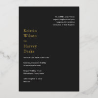 Mariage moderne noir élégant