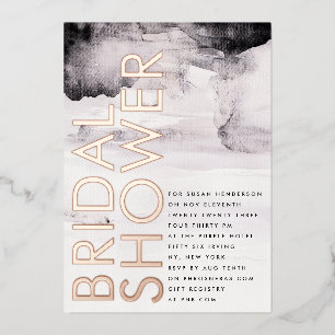 Invitation En Aluminium Mariage Moderne Rose Gold Mixte