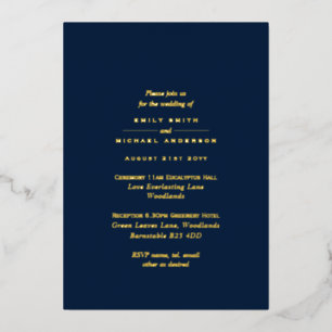 Invitation En Aluminium Mariage monochrome tout-en-1 pour la typographie d