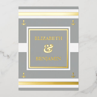 Invitation En Aluminium Mariage nautique