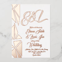 Mariage or flush de géométrie en relief