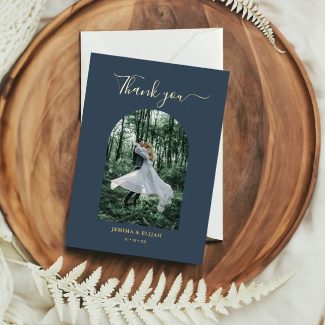 Invitation En Aluminium Mariage photo classique élégant Arc (Créateur téléchargé)