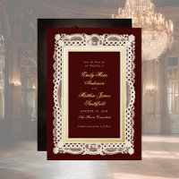 Mariage Photo Papier Dentelle Vintage Économisez l
