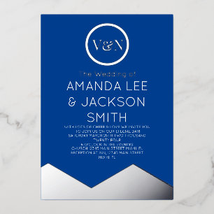 Invitation En Aluminium Mariage Sun Blue and White Mountain