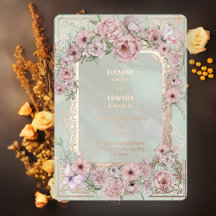 Mariage vintage Mint Peony