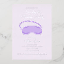 Masque de sommeil violet Bachelorette Stwood Party
