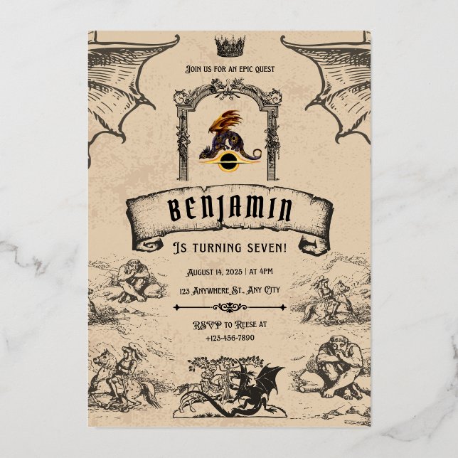 Invitation En Aluminium medial (Recto)