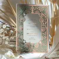 MEHENDI Ceremony Rose Gold Foil Accents Mariage