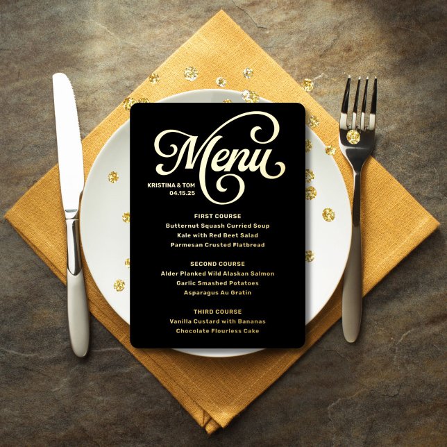 Invitation En Aluminium Menu Haut de Gamme (Créateur téléchargé)