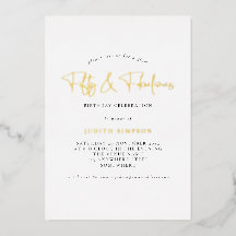 Minimaliste Glam FIfty Fabuleux Script Réel 