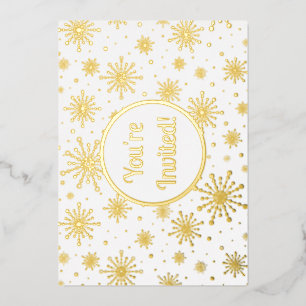 Invitation En Aluminium Mod Mod Starburst Or rétro atomique du milieu du s