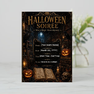 Invitation En Aluminium Modèle d'invitation de gala Halloween   Gothique m