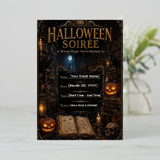 Invitation En Aluminium Modèle d'invitation de gala Halloween | Gothique m
