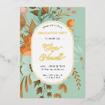 Modern Floral Graduation Party