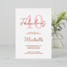 Moderne fête d'anniversaire 40 ans et fabuleuse